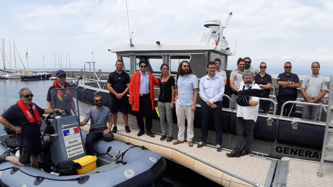 Opération de contrôle pour la préservation de l’environnement et le respect des règles de navigation sur le Léman (interview)