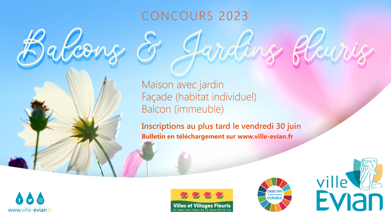 Participez au concours des balcons et maisons fleuris &agrave; Evian