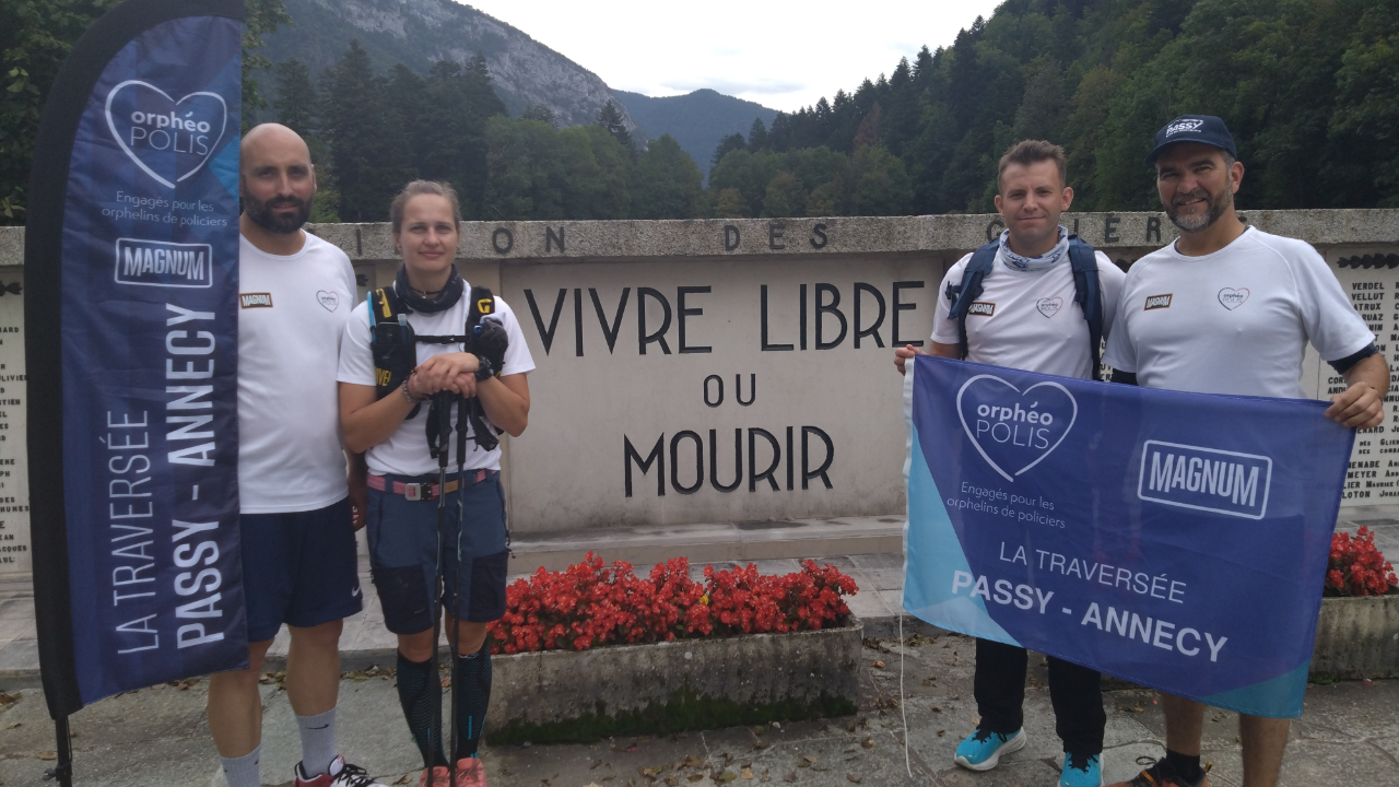 Passy : les policiers municipaux mettre en avant les orphelins de leur profession