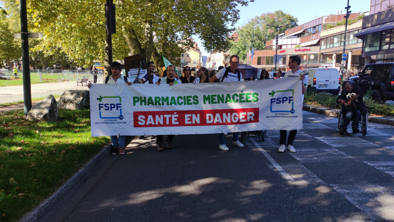 Pharmaciens en grève à Annecy : Déjà deux pharmacies fermées depuis le début de l'année