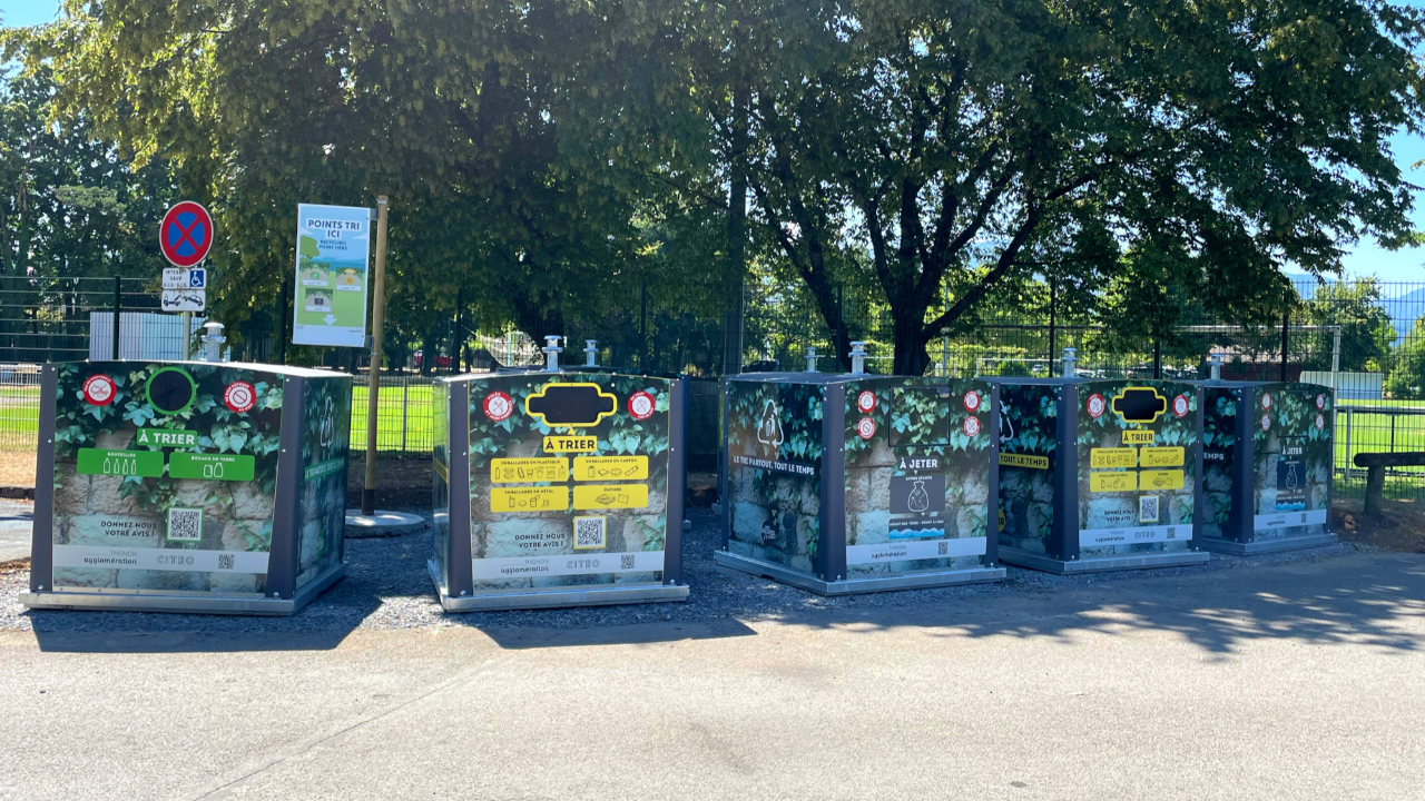 Sur les plages et dans les parcs, Thonon Agglomération installe des bacs de tri des déchets (interview)