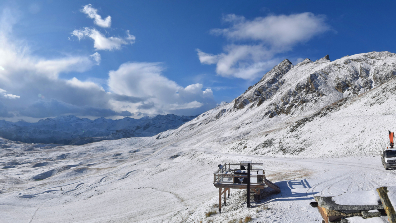 Tarentaise : les premières chutes de neige sont arrivées
