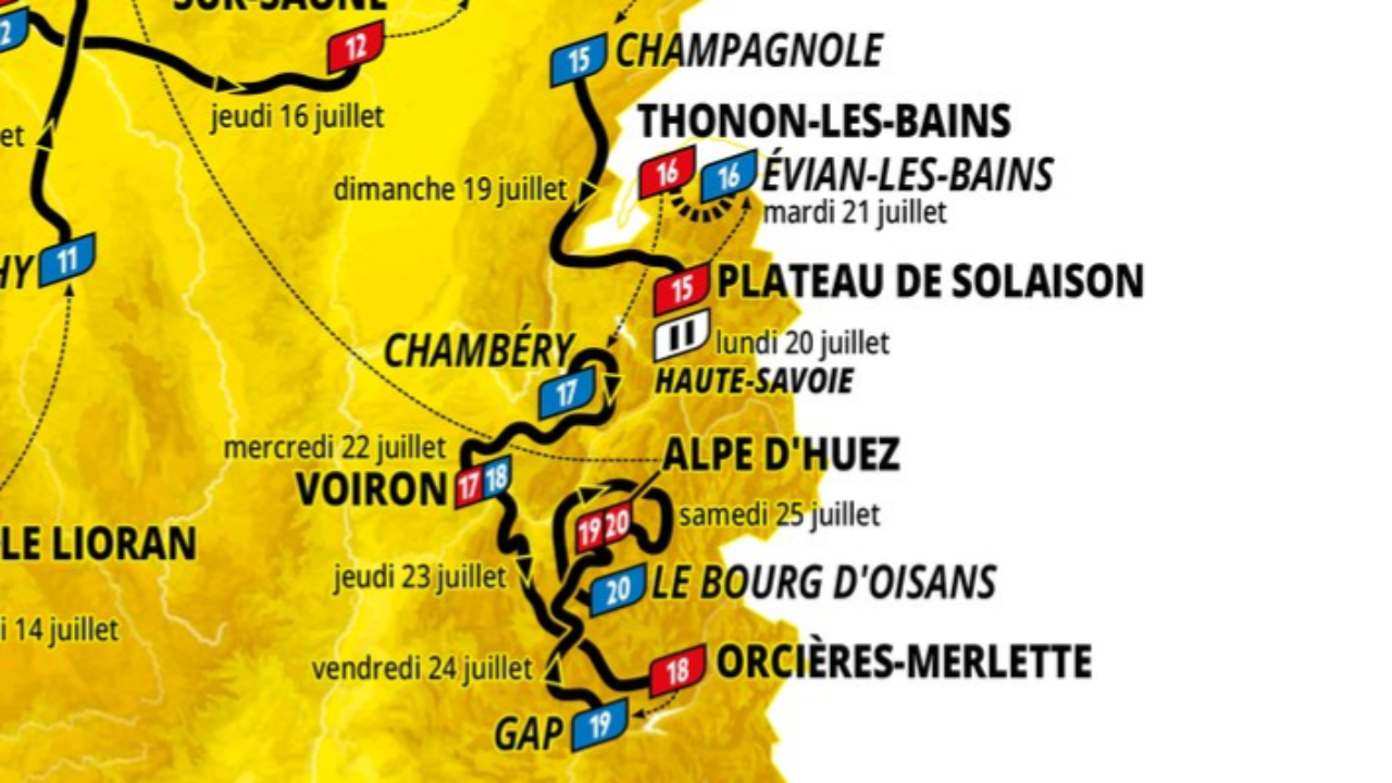 Tour de France 2026 : trois étapes dans les Pays de Savoie Tour de France 2026 : trois étapes dans les Pays de Savoie