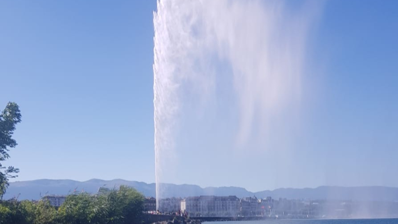 Un blessé au jet d’eau de Genève