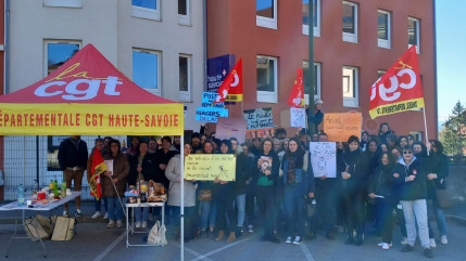 Action sociale : une soixantaine de grèvistes dans le Genevois