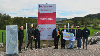 Aménagement du carrefour du Crêt Baron à Allinges : les travaux vont être lancés (interviews)