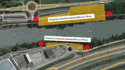 Annemasse : bientôt une nouvelle passerelle sur l’Arve