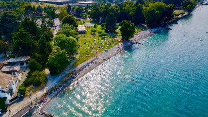 Baignade interdite sur une plage du lac Léman jusqu’à nouvel ordre