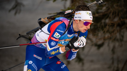 Biathlon : le savoyard Eric Perrot monte sur son premier podium de la saison