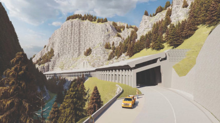 Commune du Biot : fermeture de la RD 902 suite &agrave; une chute de blocs rocheux