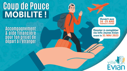 « Coup de pouce mobilité » : la Ville d'Evian accompagne les 16-25 ans dans leurs projets « Coup de pouce mobilité » : la Ville d'Evian accompagne les 16-25 ans dans leurs projets