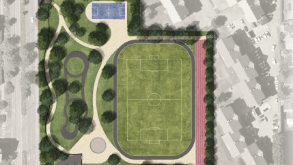 Annemasse : début des travaux de la plaine des sports du Perrier Annemasse : début des travaux de la plaine des sports du Perrier