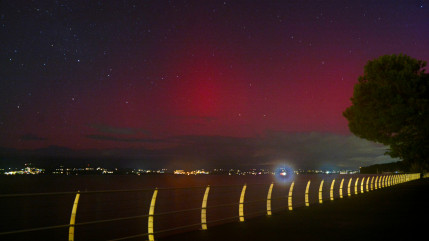 Des aurores boréales vues dans le ciel du Chablais la nuit dernière Des aurores boréales vues dans le ciel du Chablais la nuit dernière