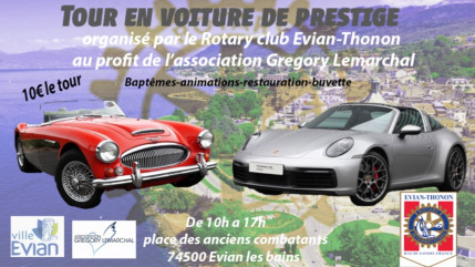 Des baptêmes en voitures de prestige, ce samedi à Evian, pour la bonne cause (interview)