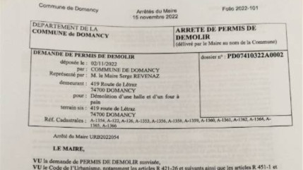 Domancy : une pétition pour le vieux four à pain