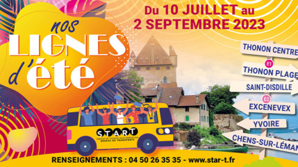 Du nouveau pour l'&eacute;t&eacute; sur le r&eacute;seau STAR'T de Thonon Agglom&eacute;ration