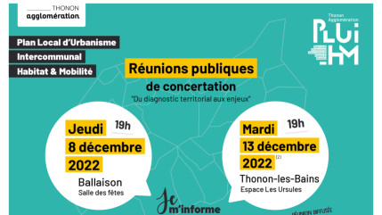 Elaboration du Plan Local d’Urbanisme Intercommunal Habitat et Mobilité de Thonon Agglomération Elaboration du Plan Local d’Urbanisme Intercommunal Habitat et Mobilité de Thonon Agglomération