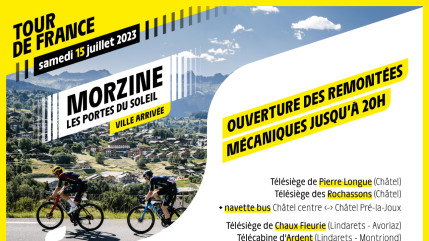 Encouragez les coureurs du Tour de France au Col de Joux Plane en &hellip; Remont&eacute;es m&eacute;caniques !