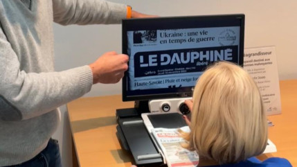 Evian : un télé-agrandisseur pour la médiathèque municipale (interview) Evian : un télé-agrandisseur pour la médiathèque municipale (interview)