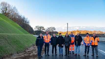Fin de chantier sur la RD 26 à Armoy
