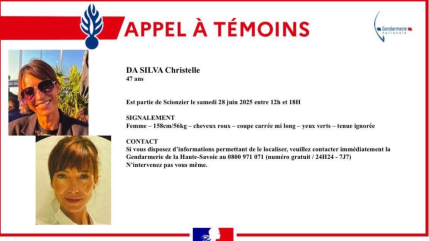 Haute-Savoie : Disparition inquiétante d'une femme à Scionzier