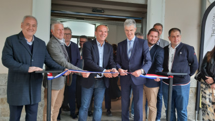 Inauguration de la Maison de la Mobilit&eacute; &agrave; Thonon (interviews)