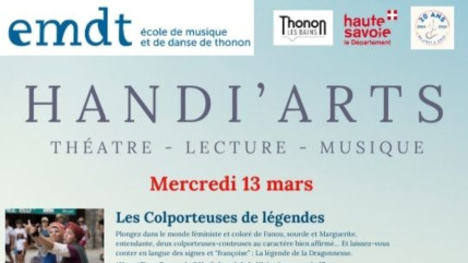 L'EMDT, l'Ecole de Musique et de Danse de Thonon, propose une semaine consacr&eacute;e &agrave; l'art et au handicap (interviews)