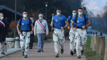 La flamme du Soldat inconnu poursuit son chemin en Haute-Savoie