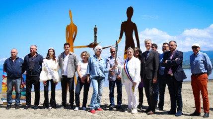 La flamme Olympique des J.O. de Paris 2024 de passage à Excenevex le dimanche 23 juin (interview)