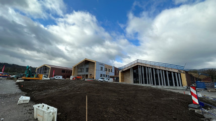 Poursuite des travaux pour le nouveau collège du Vuache à Vulbens