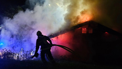 Megève : un impressionnant feu dans un chalet d'habitation