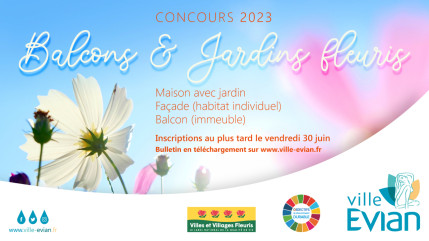 Participez au concours des balcons et maisons fleuris à Evian Participez au concours des balcons et maisons fleuris à Evian