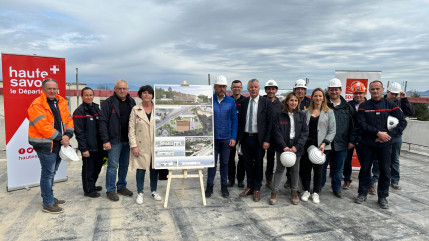 Point sur les travaux du centre de secours d'Évian-Rives-du-Léman