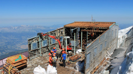 Saint-Gervais : le d&eacute;montage du refuge du Go&ucirc;ter est termin&eacute;