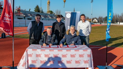 Thonon : Le Conseil départemental soutient les travaux de la nouvelle infrastructure sportive à Vongy