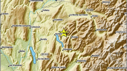 Séismes en Haute-Savoie ce vendredi, la foudre à Thonon